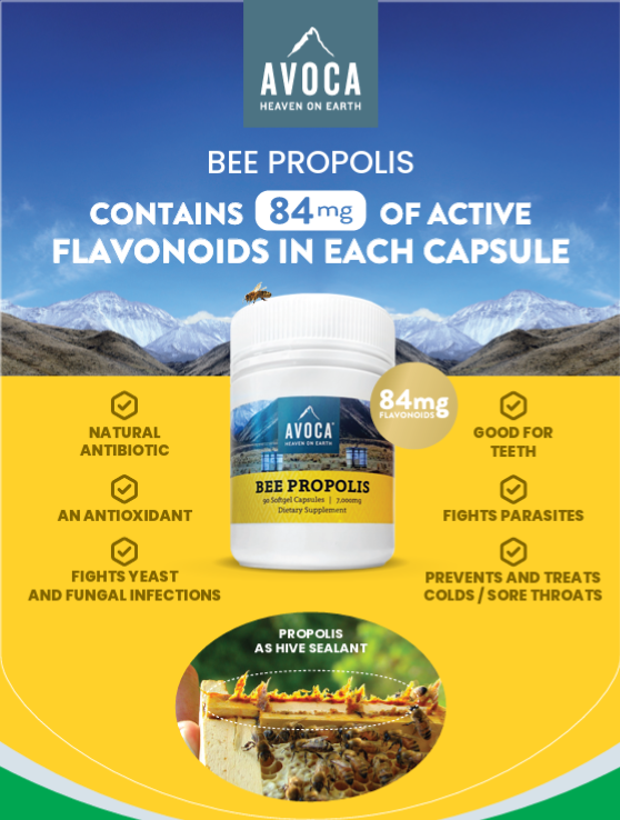 Avoca Propolis soft gel capsules explanation