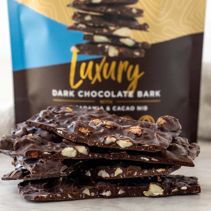 マカダミア&カカオニブ チョコレート バーク