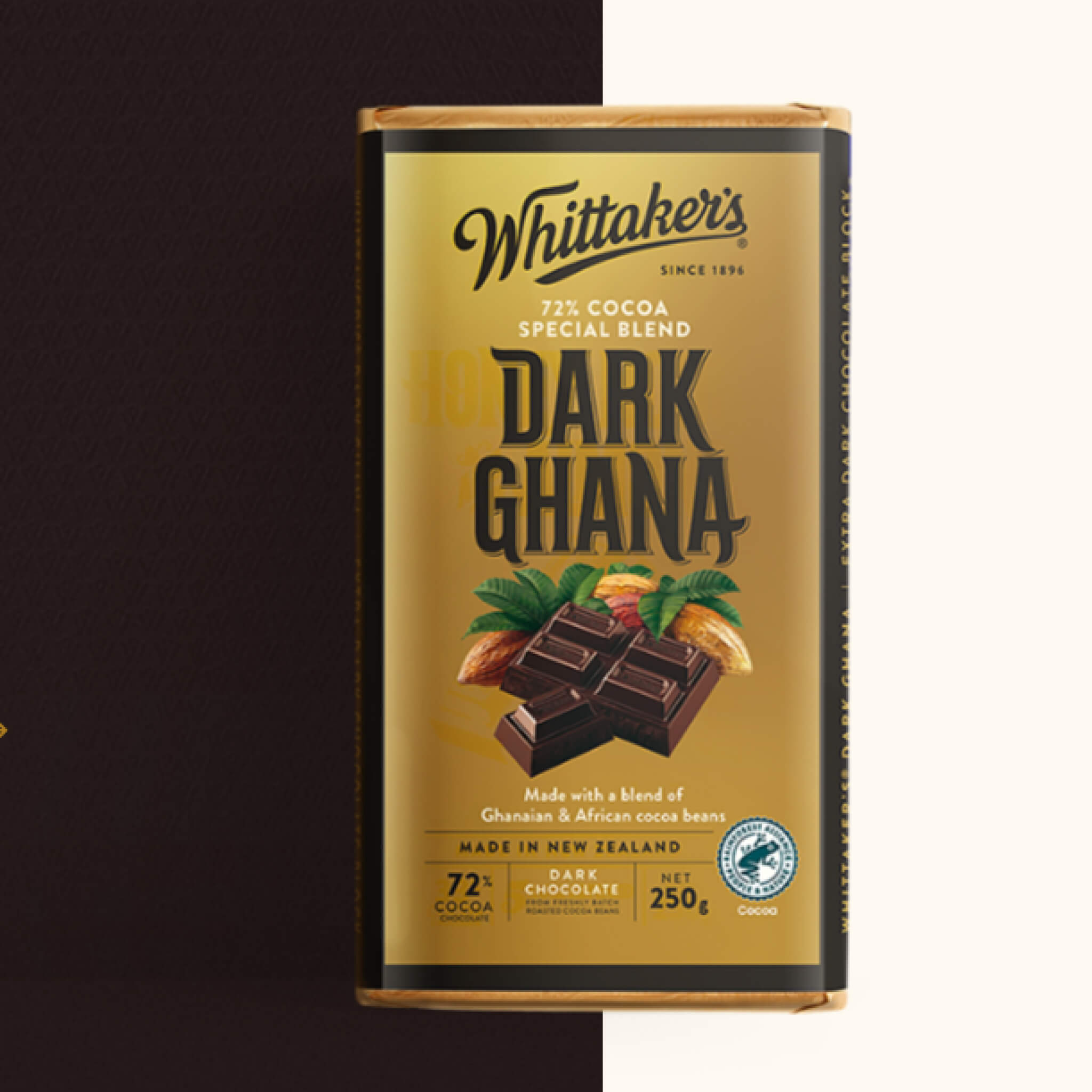 Whittakers 72% ダークガーナ チョコレートブロック
