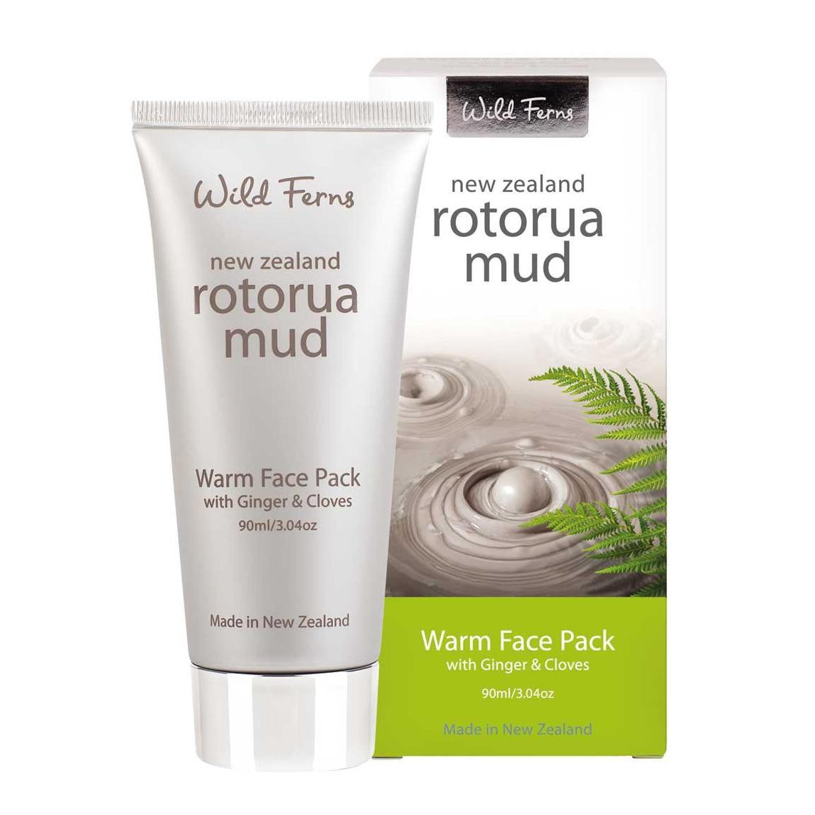 Wild Ferns Warm Face Pack with Rotorua Mud, Ginger and Cloves (90ml)