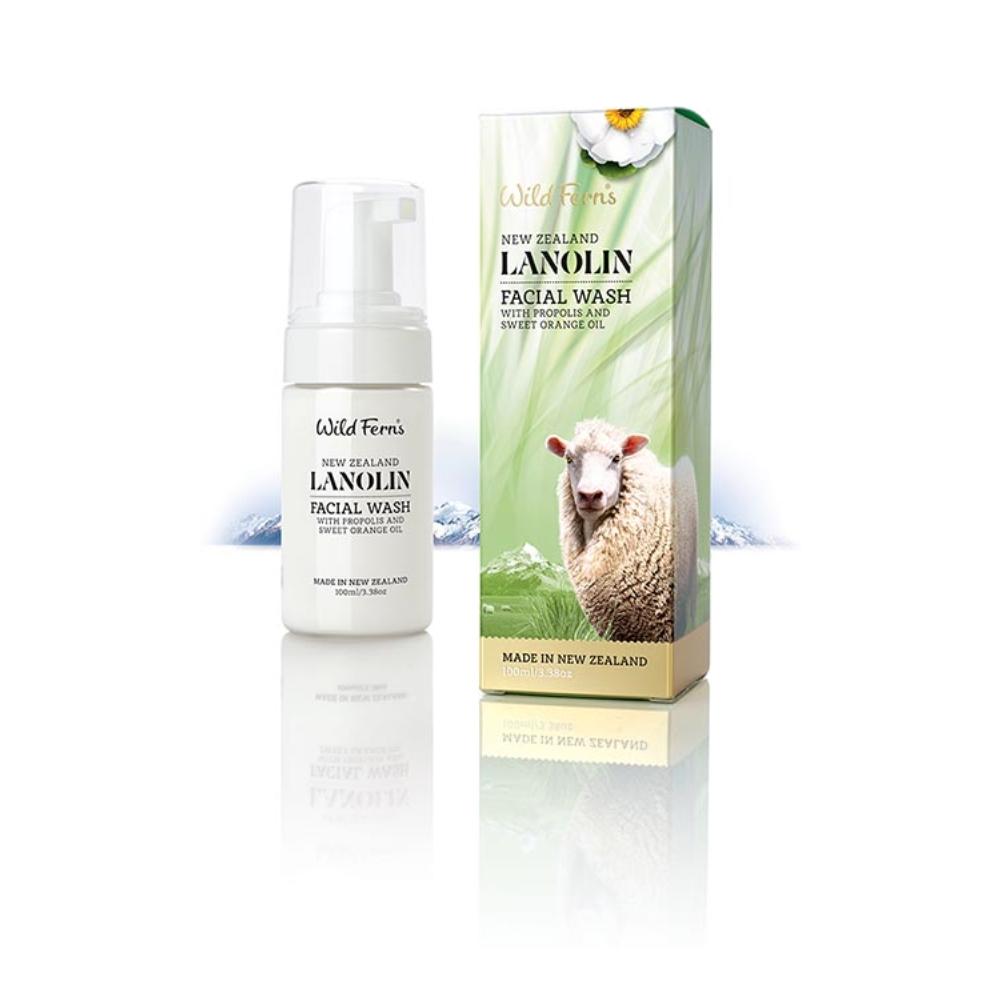 Wild Ferns Lanolin Facial Wash with Propolis and Sweet Orange 100ml