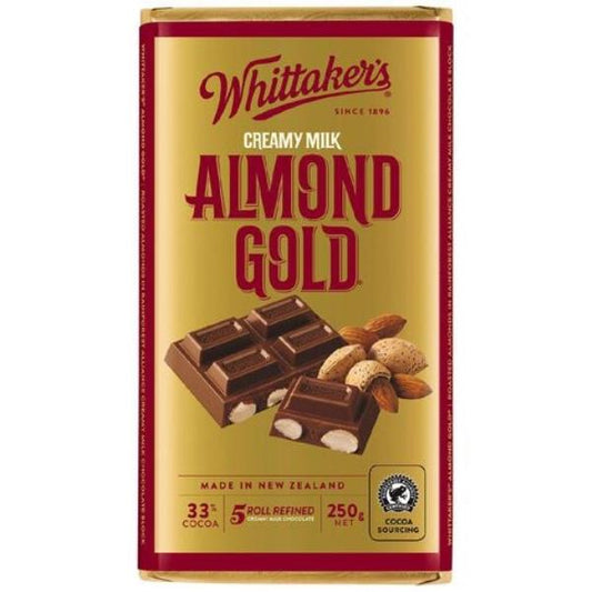 Whittaker's Almond Gold Chocolate 250g