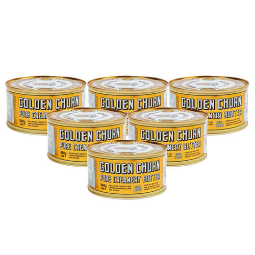 【お買い得6個パック・ニュージーランド産バター】Golden Churn ピュア・クリーマリー・バター340g