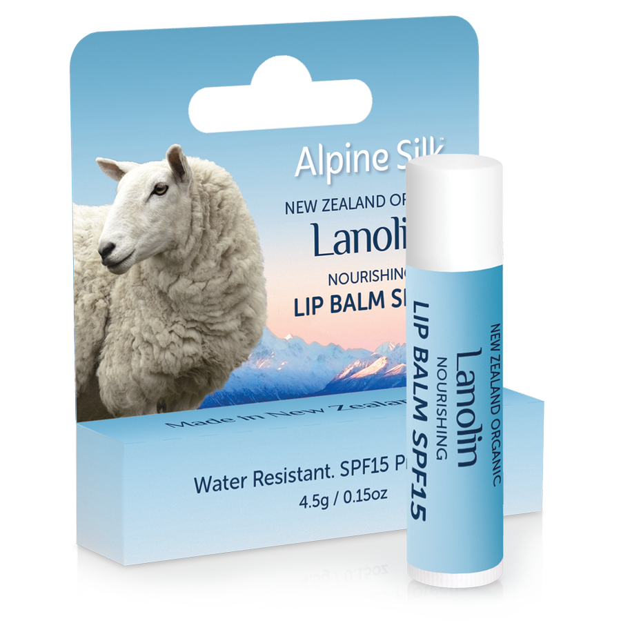 Alpine Silk Organic Lanolin Nourishing Lip Balm SPF15 4.5g
