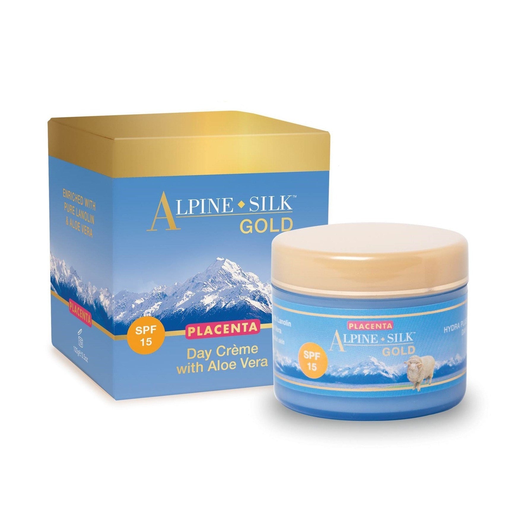 Alpine Silk Gold Day Creme SPF15+ 100g