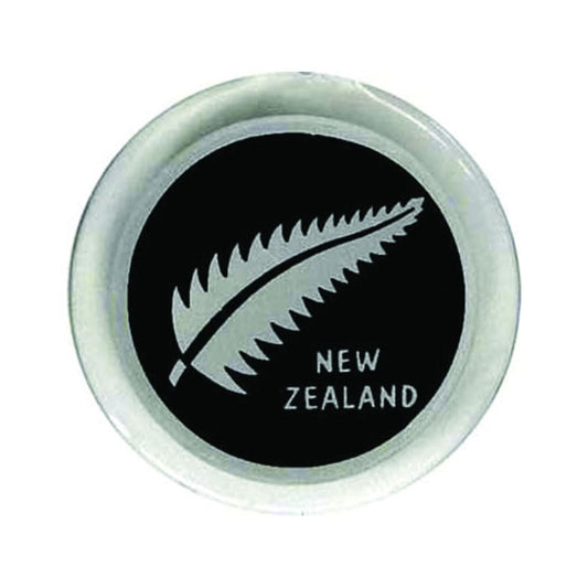 Aotea Gifts Gifts - Key Rings, Badges & Magnets Magnet Silver Fern Round