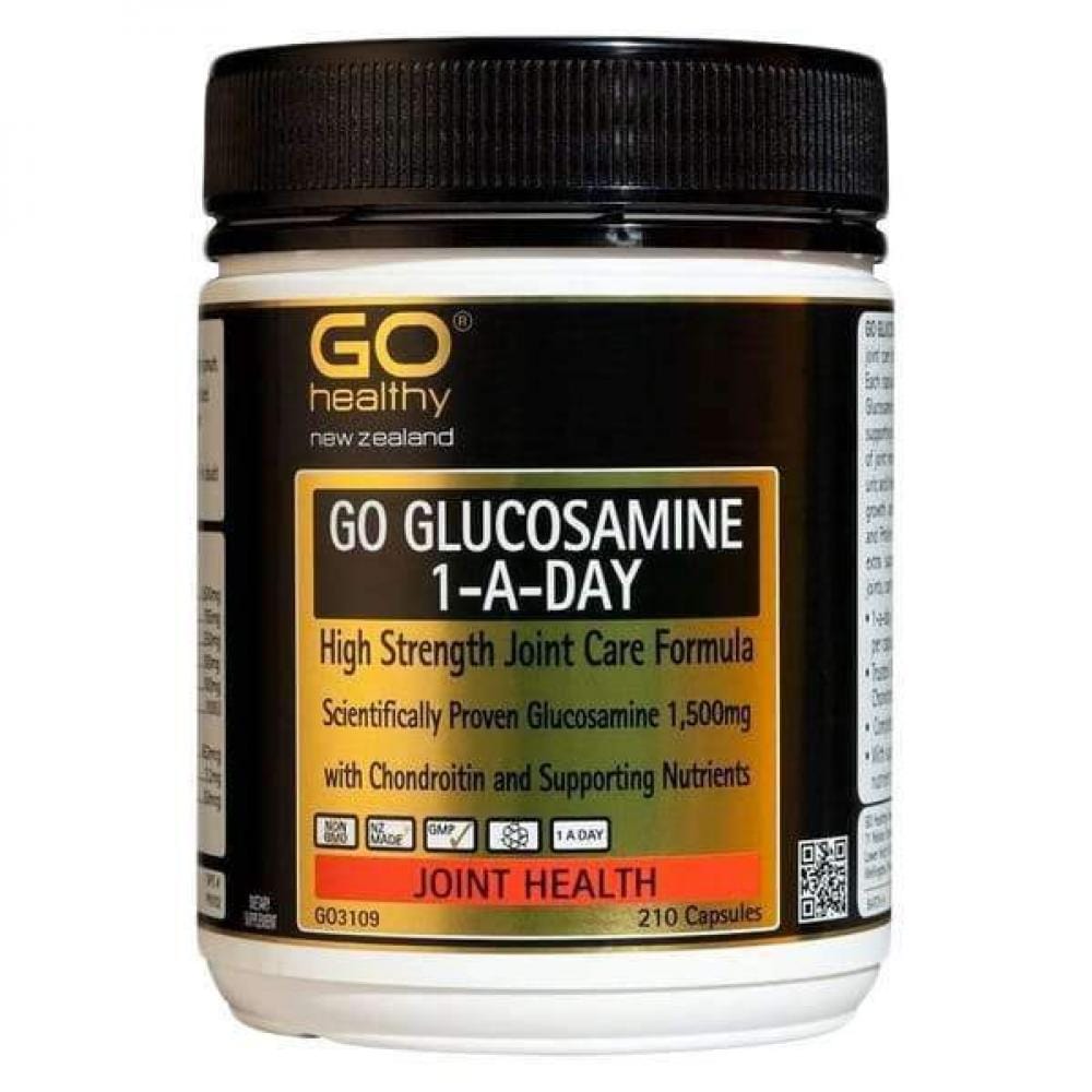 ゴーヘルシー (Go Healthy) Health - Joint, Bone & Muscle Go Healthy Glucosamine 1-a-Day-210 capsules