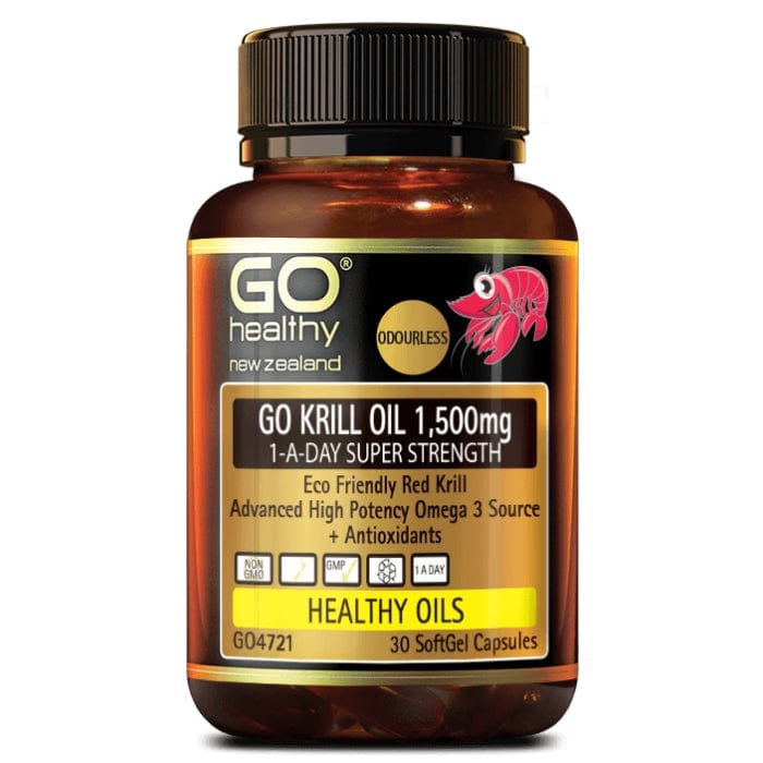 ゴーヘルシー (Go Healthy) Health - Nutritional Oils GOヘルシー (Go Healthy) クリルオイル 1,500mg 30カプセル