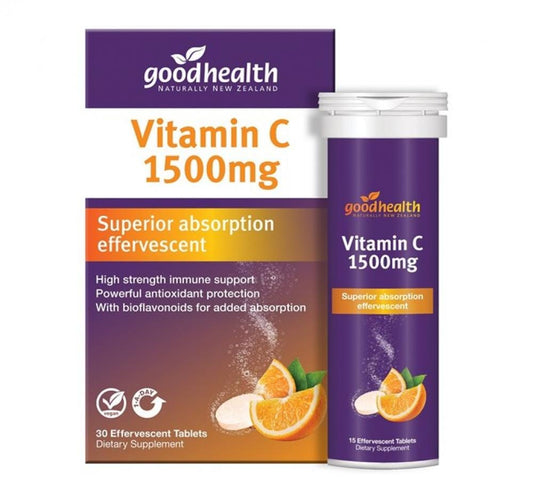 グッドヘルス (Good Health) Health - Immune Support Good Health Vitamin C 1500mg 30 Effervescent Tablets
