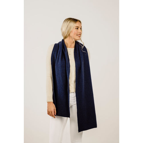 Blue Cashmere scarf - Kapeka NZ