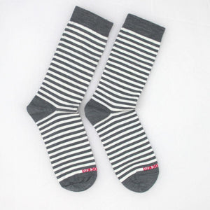 Kapeka Accessories Grey Marle Kapeka Merino Stripe Socks