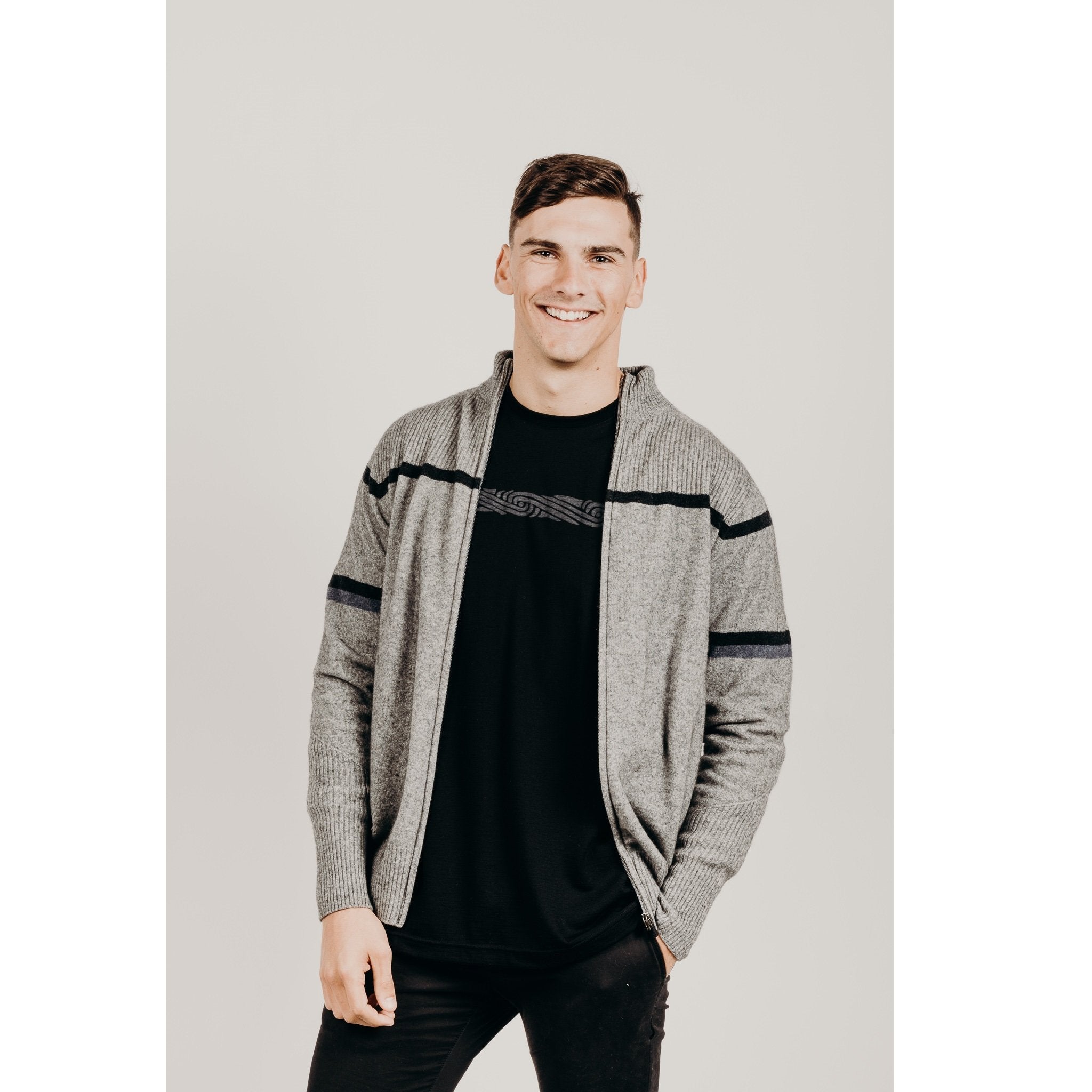 Men's Merinosilk zip jacket - Kapeka NZ