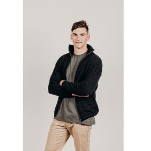 Men's Possum Merino jacket with pockets - Kapeka NZ