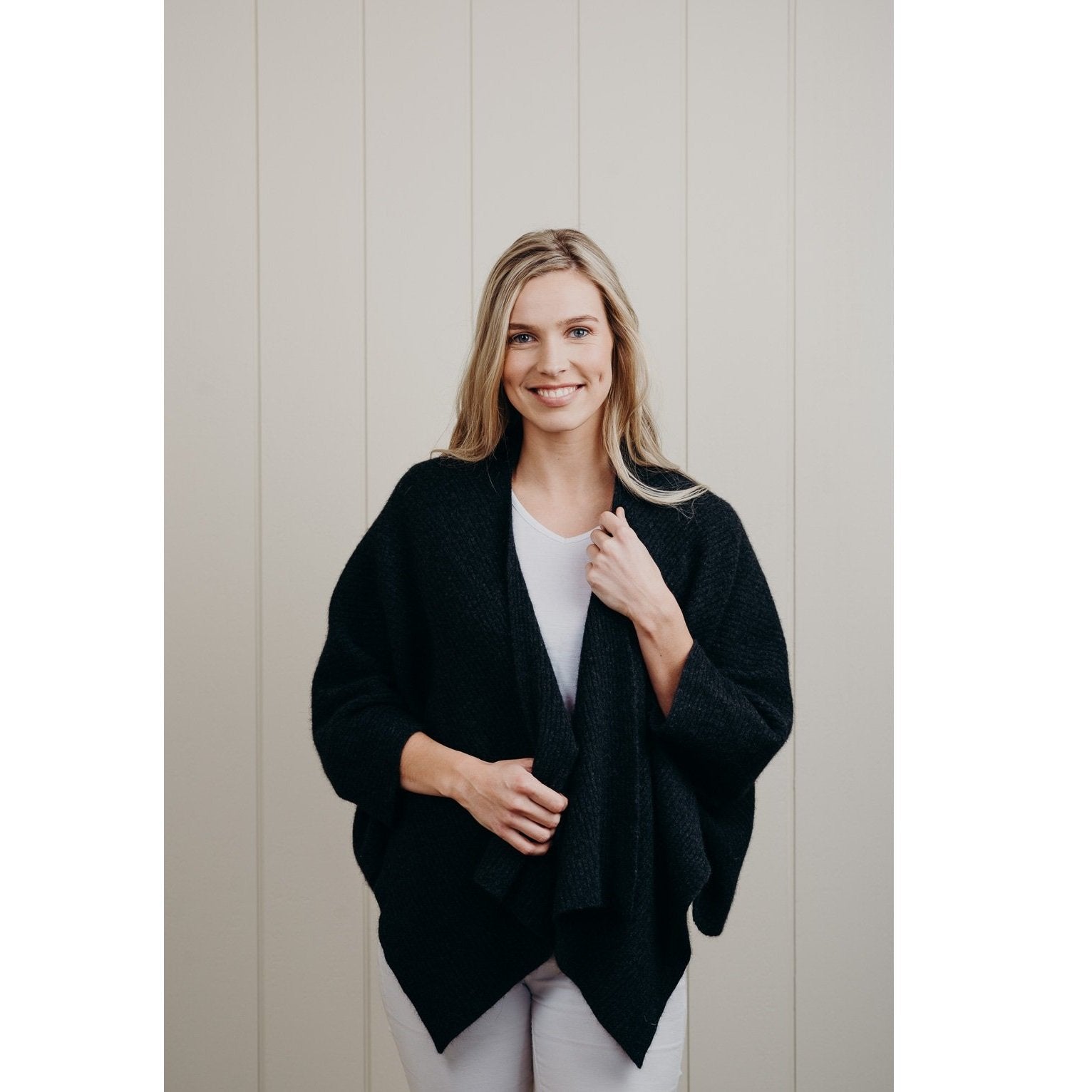 Women's Possum Merino wrap jacket - Kapeka NZ