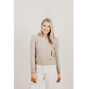 Kapeka Cropped cashmere sweater - Aotea NZ