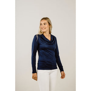 Women's Merino Cowl Neck Top - Kapeka NZ