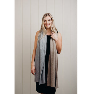 Kapeka Women Sand/Stone Kapeka Merinosilk Lodge Wrap