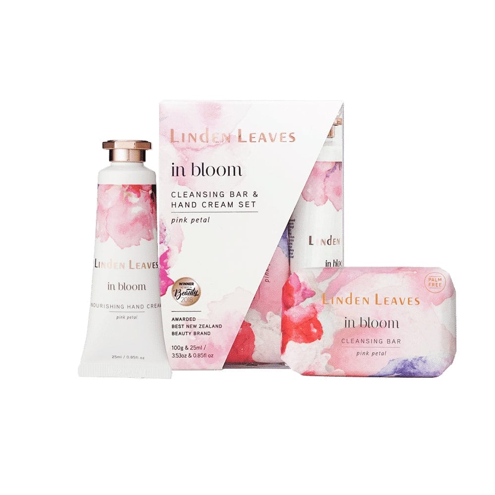 リンデンリーブス (Linden Leaves) Beauty - Gifts リンデンリーブス (Linden Leaves) ピンクペタル ハンドクリーム＆クレンジングバー セット