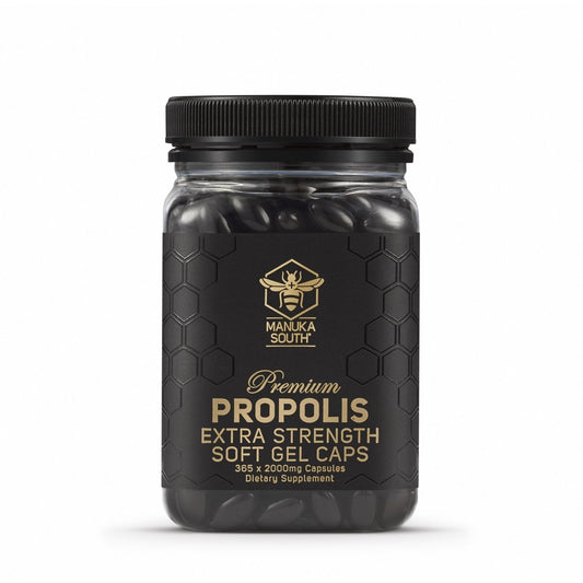 Manuka South Propolis Extra Strength 2000mg 365 softgel capsules