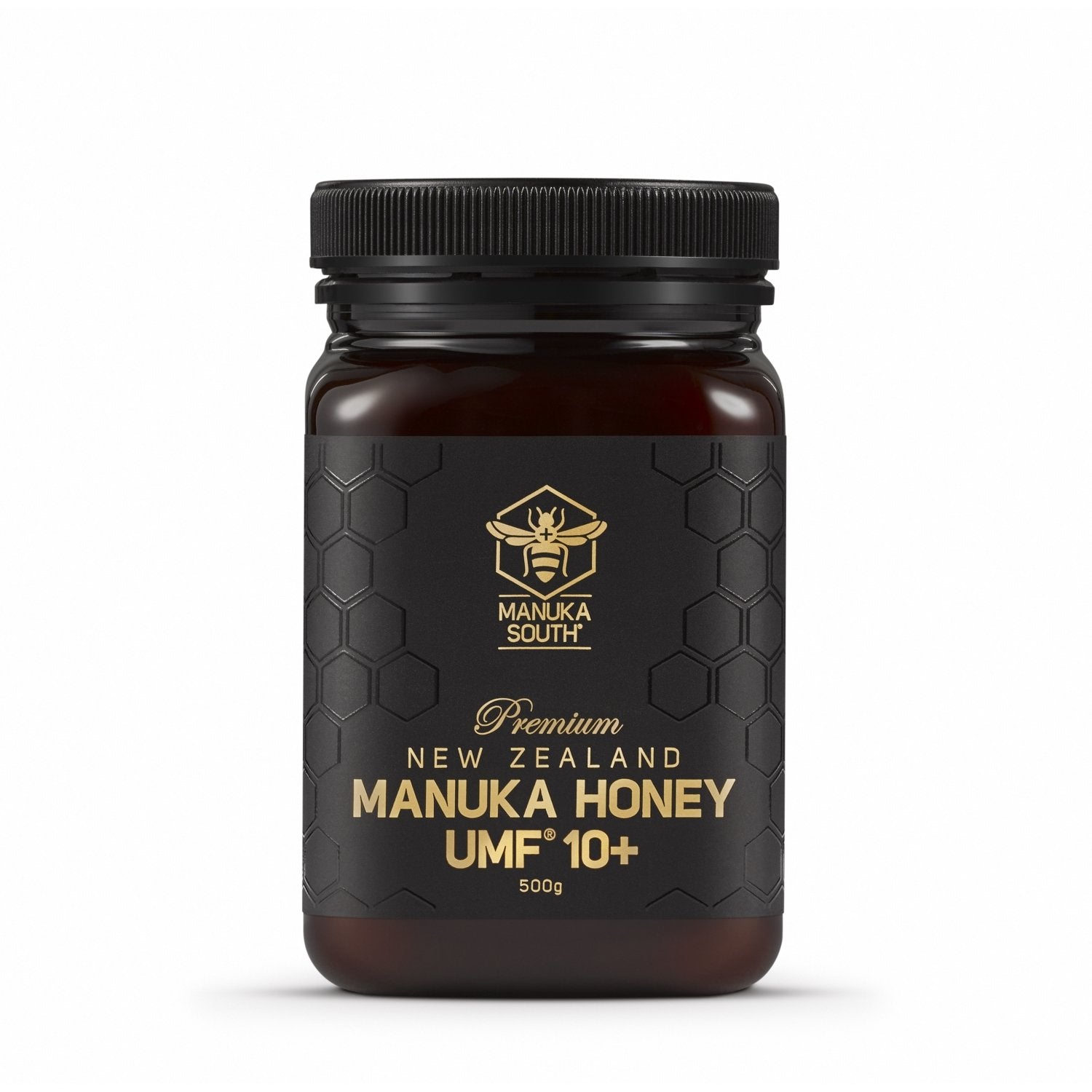 Manuka Honey - Manuka South - UMF 10+ - 500g - Pure New Zealand Manuka Honey. 10+UMF is a good Activity rating for everyday use to maintain great health.