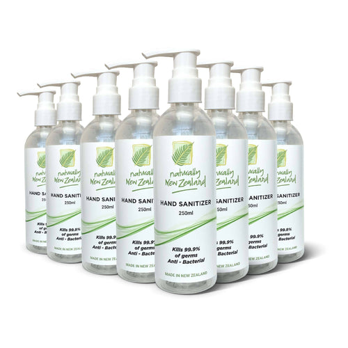 Naturally New Zealand Beauty - Body Care 8 PK Hand Sanitizer - Naturally New Zealand  250ml - North Island Delivery (excl. Auckland)