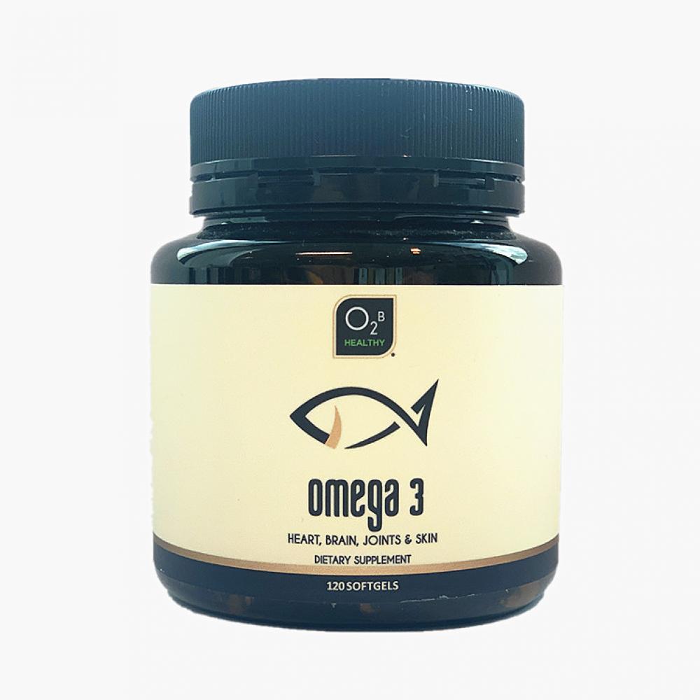 O2B Healthy Health - Marine Products O2B Omega 3 Fish Oil High Dose 1500mg 120 Softgel Capsules