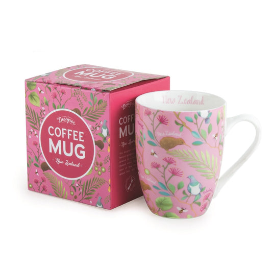 Coffee Mug - Pink Icons