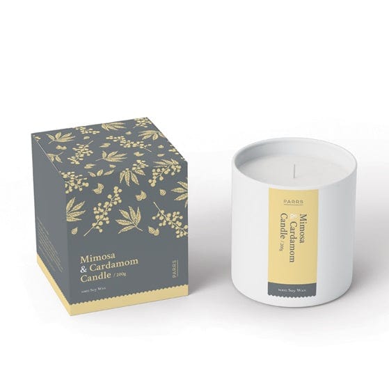 パース (Parrs Products) Homeware - Living Room Parrs Candle Mimosa & Cardamom Boxed 200g