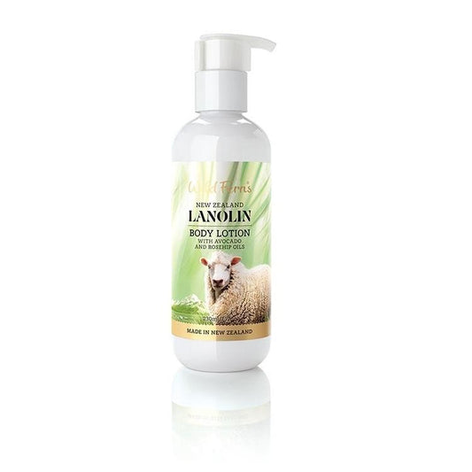 Wild Ferns - Lanolin Body Lotion with Avocado and Rosehip Oils