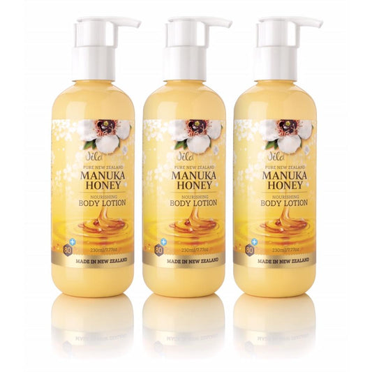 3 Pack - Wild Ferns Manuka Honey Nourishing Body Lotion (230ml)