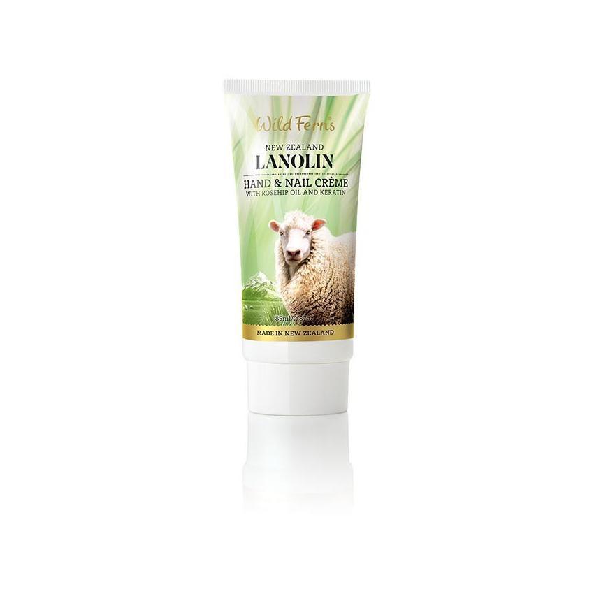 Wild Ferns Lanolin Hand and Nail Creme with Rosehip Oil and Keratin (85ml)