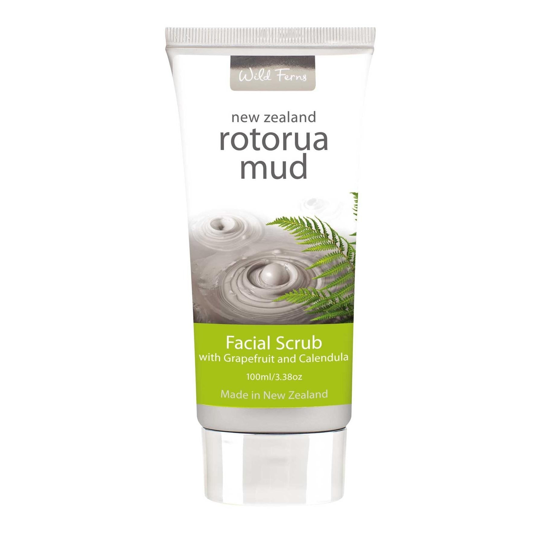 Parrs/Wild Ferns Beauty - Facial Care ワイルドファーンズ (Wild Ferns) ロトルア温泉泥 フェイシャルスクラブ (グレープフルーツ&キンセンカ入り) 100ml