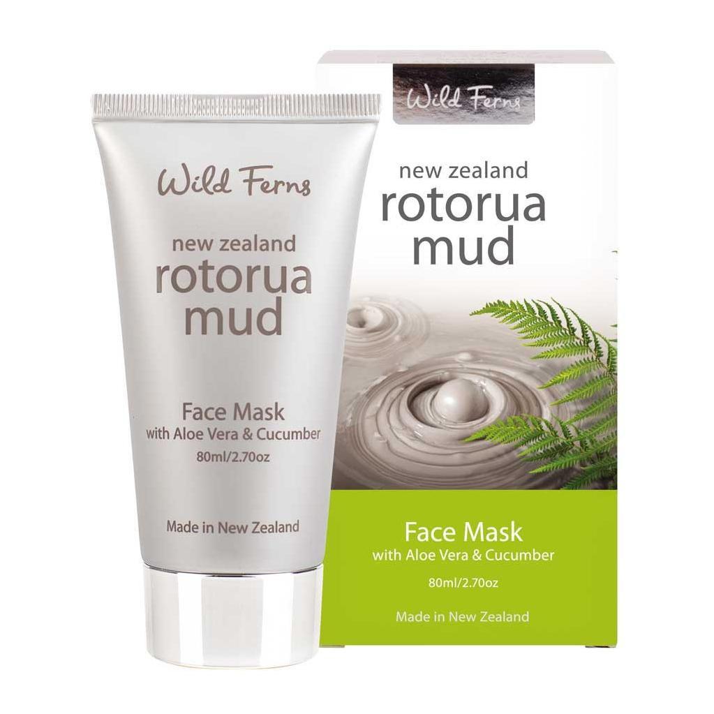 Wild Ferns Rotorua Mud Face Mask with Aloe Vera & Cucumber