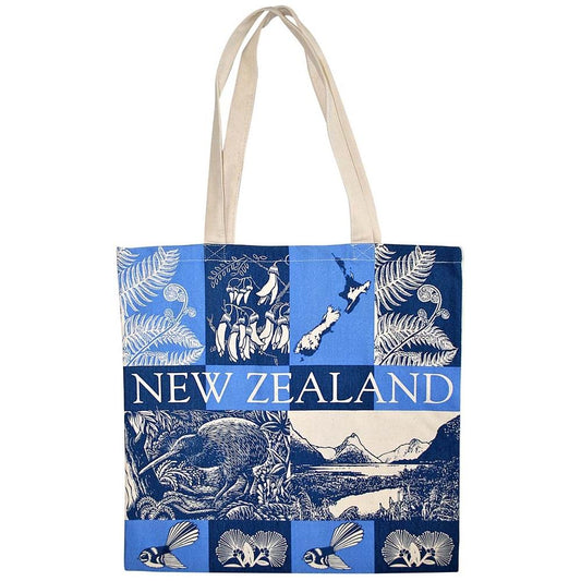 Prokiwi Gifts - Bags Cotton Bag Scenic Blue
