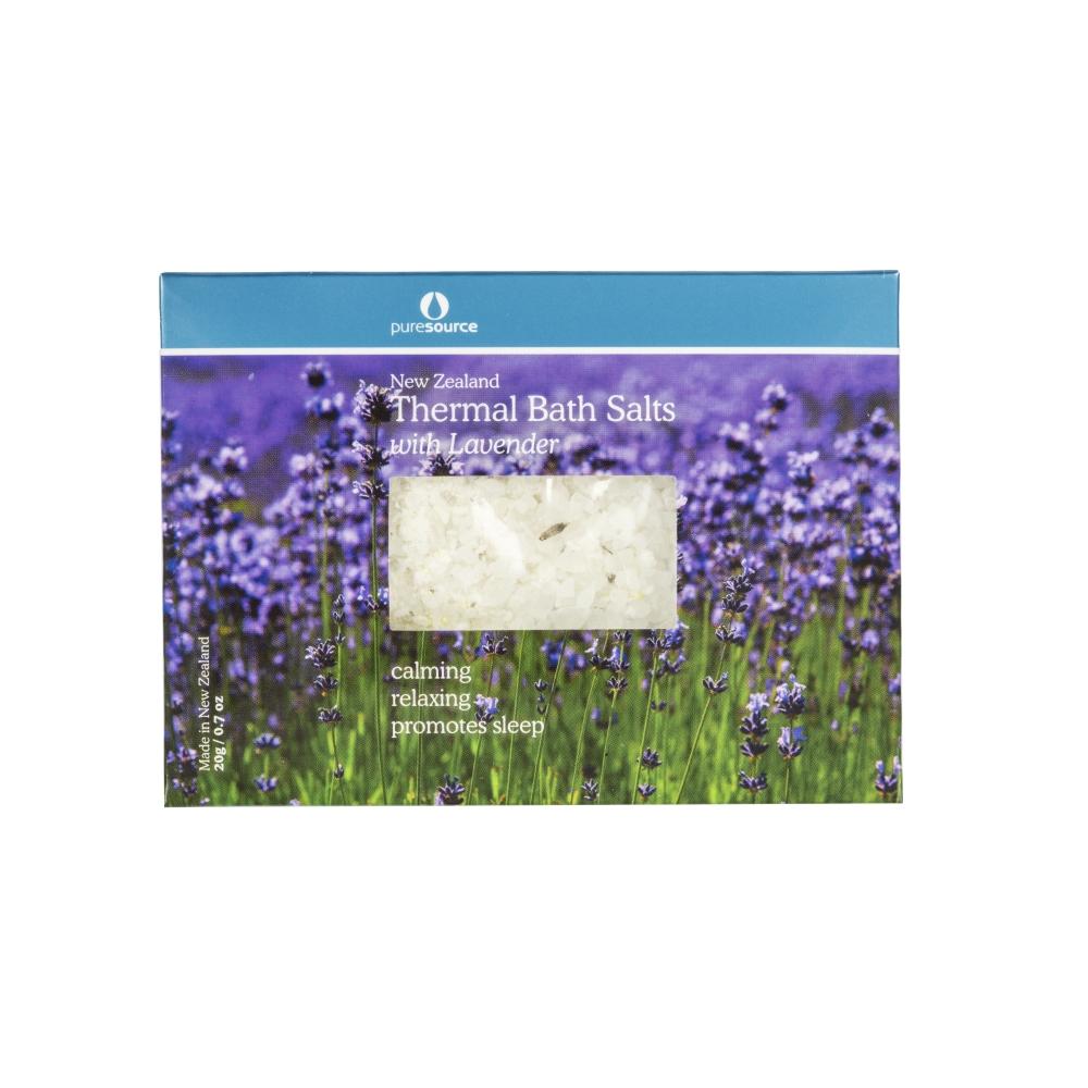 Puresource New Zealand Thermal Bath Salts Lavender 20g