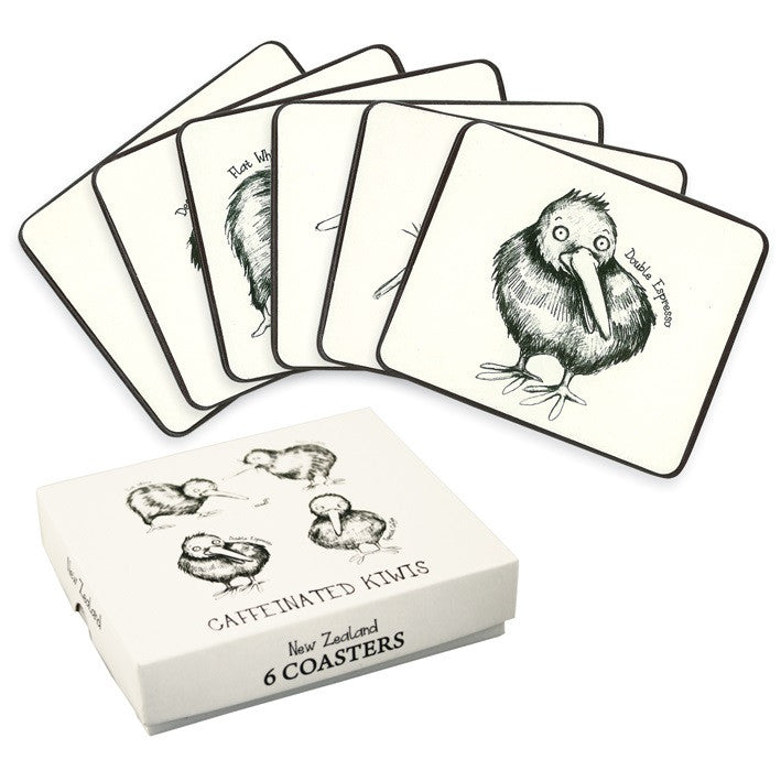 Coasters Caffeinated Kiwis