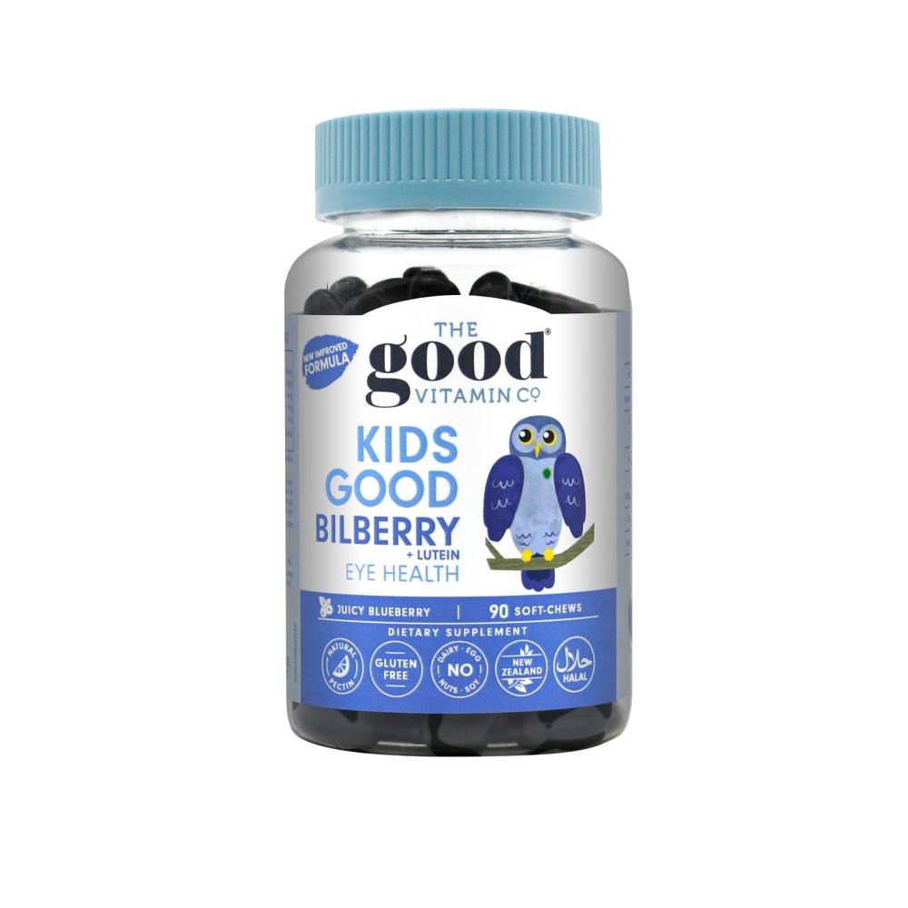 The Good Vitamin Co. Health - Children's Health Good Kids Bilberry + Lutein Eye Health Supplements 90 Soft-Chews