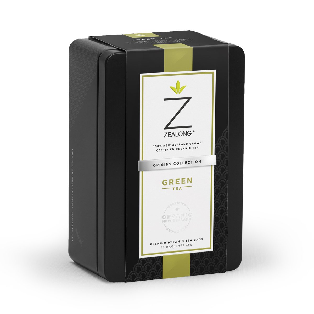 Zealong Tea Honey & Food - NZ Tea, Salt & Oil ジーロン (Zealong) オーガニック グリーンティー  缶入り35g / 15 ティーバッグ